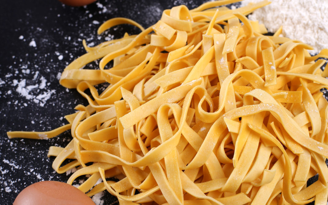 Fettuccelle, a traditional homemade Italian pasta