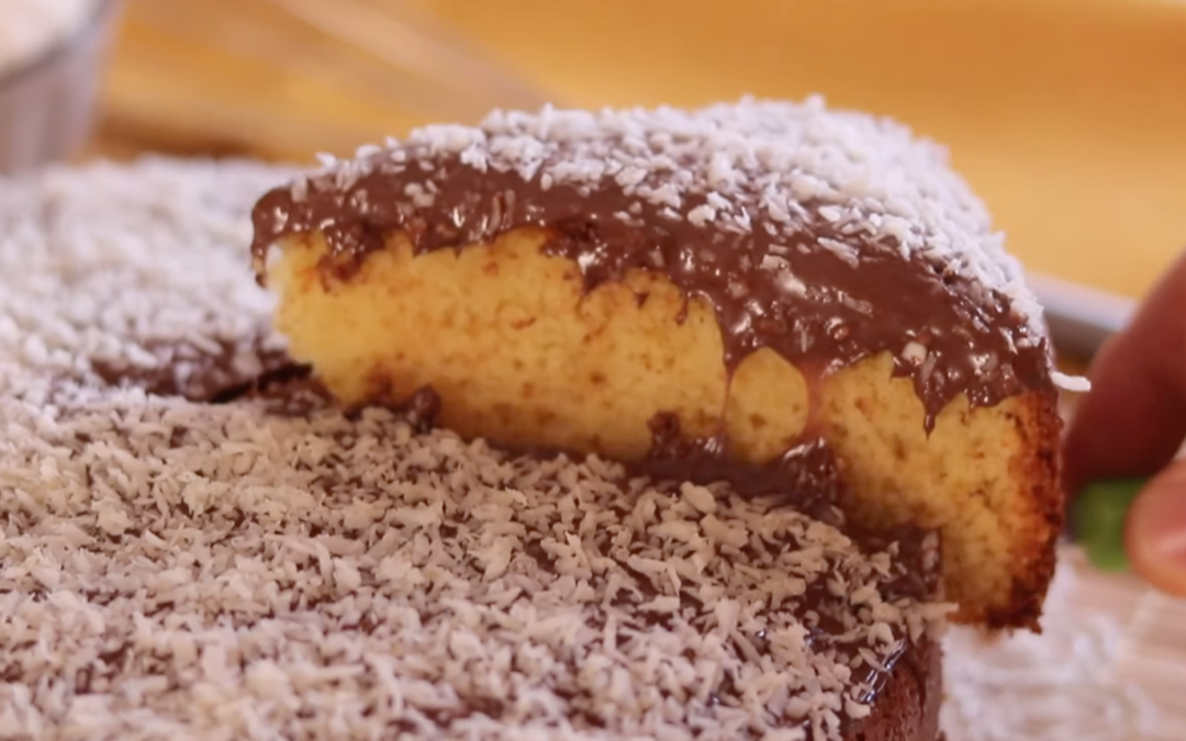 Coconut and Nutella cake: the perfect match